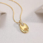 Cloud Roll And Cloud Spread - A Fashionable And Trendy Necklace Pendant Set With Top-quality Moissanite S925 - Image 4