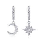 ⁦925 Silver Elegant Moissanite Earrings For Women That Wont Fade Or Discolor⁩ - الصورة ⁦4⁩
