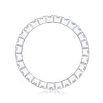 ⁦Shining Starlight - A Wedding Ring Set With Top-quality Moissanite S925 Silver And Platinum-plated Diamond.⁩ - الصورة ⁦5⁩