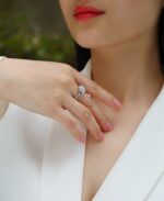 Hidden Poetry - A Ring Set With 1-carat Top-quality Moissanite S925 Silver - Image 3