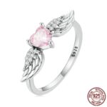 ⁦Zircon Love Wing Ring 925 Silver⁩ - الصورة ⁦3⁩