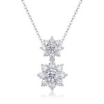 Sunshine Flower Language - A Fashionable And Trendy Necklace Pendant  With Top-quality Moissanite S925 Silver