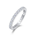 Shining Starlight - A Wedding Ring Set With Top-quality Moissanite S925 Silver And Platinum-plated Diamond.