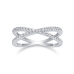Love Interwoven - A Wedding Ring Set With Top-quality Moissanite S925 Silver