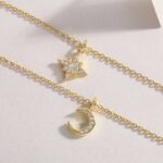 Engraved With Top-quality Moissanite, This Luxurious And Fashionable Minimalist Jewelry Set Includes A Necklace Pendant, A Collar Chain, and 925 silver electroplated with gold. - Image 4