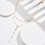 ⁦Women's Sterling Silver Twin Lasso Necklace Accessories⁩ - الصورة ⁦2⁩