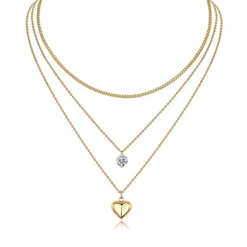 fa24ebbe-bd79-44d1-ae65-7e969ea251c6.jpg 2-carat Luxury Fashion Minimalist Trend Jewelry Silver Pendant Necklace With Top-quality Moissanite, S925 Silver Electroplated With Gold - الصورة 1